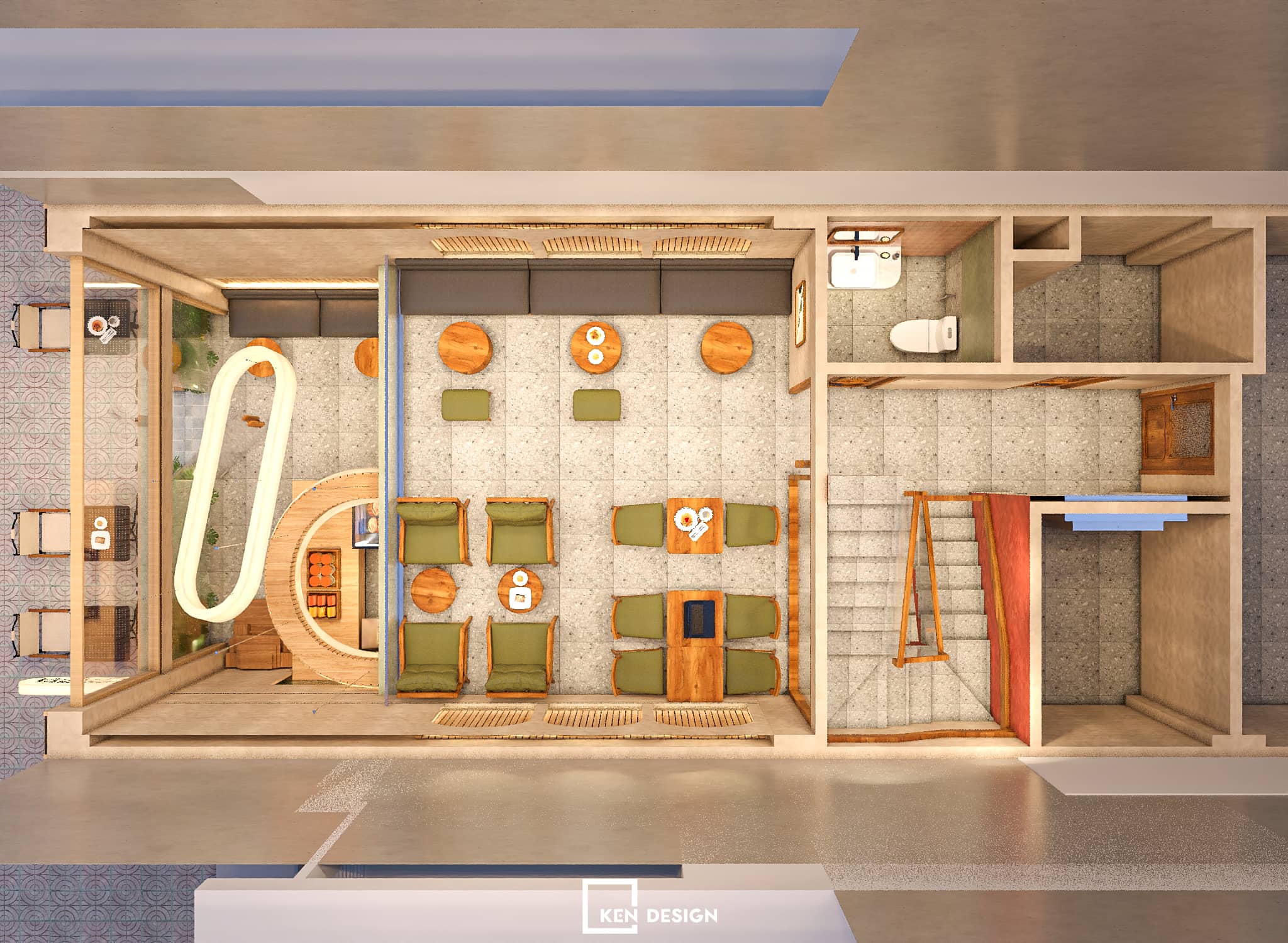 The design of WIN Lucky coffee & tea in Vietnam