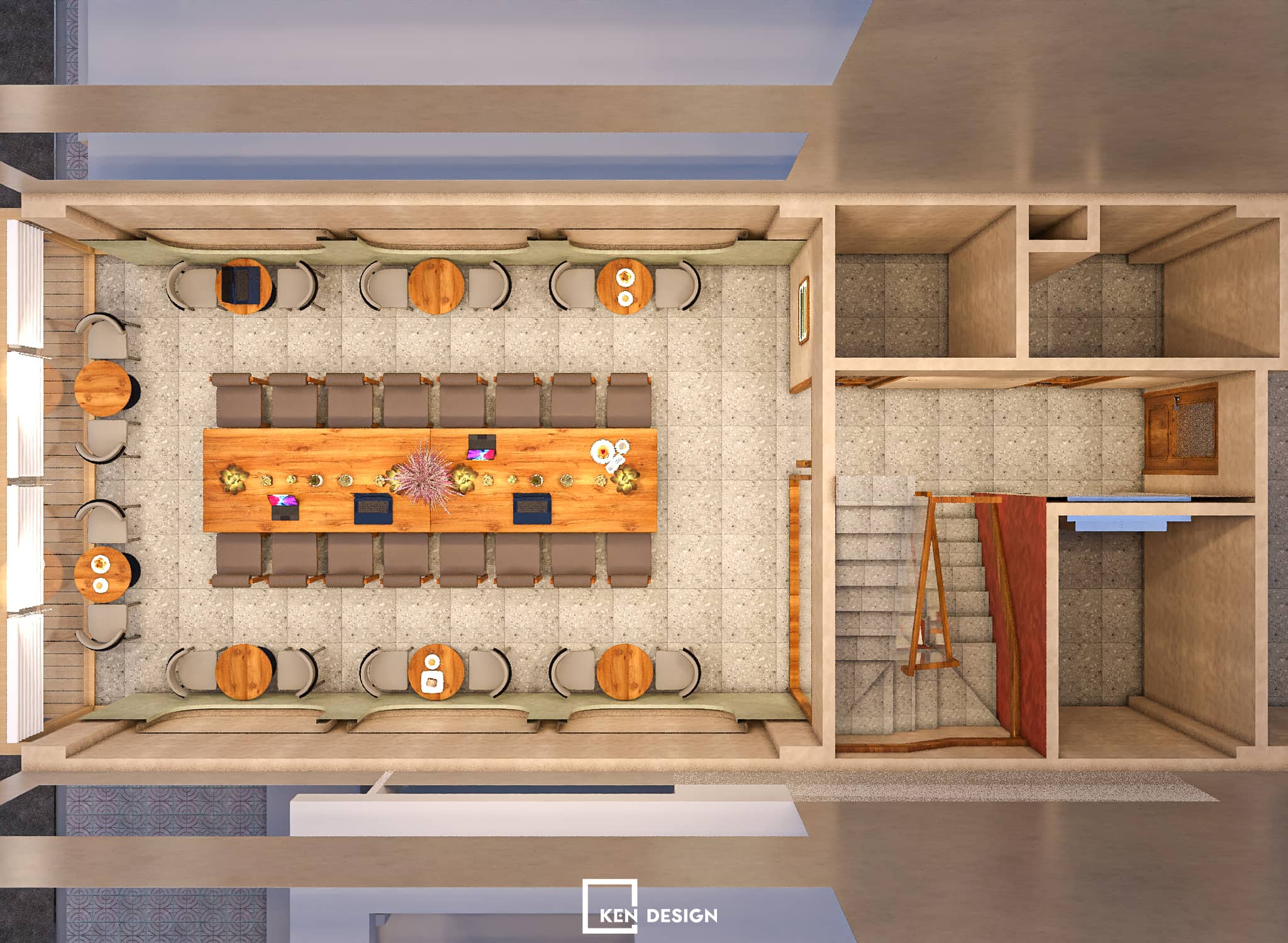 The design of WIN Lucky coffee & tea in Vietnam