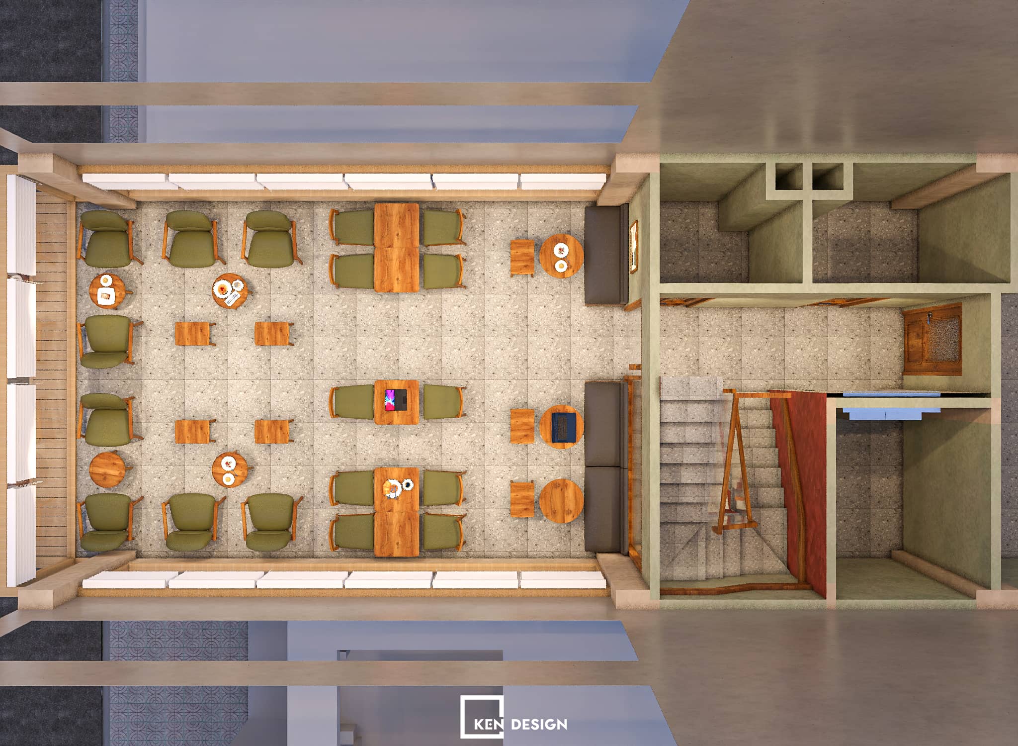 The design of WIN Lucky coffee & tea in Vietnam