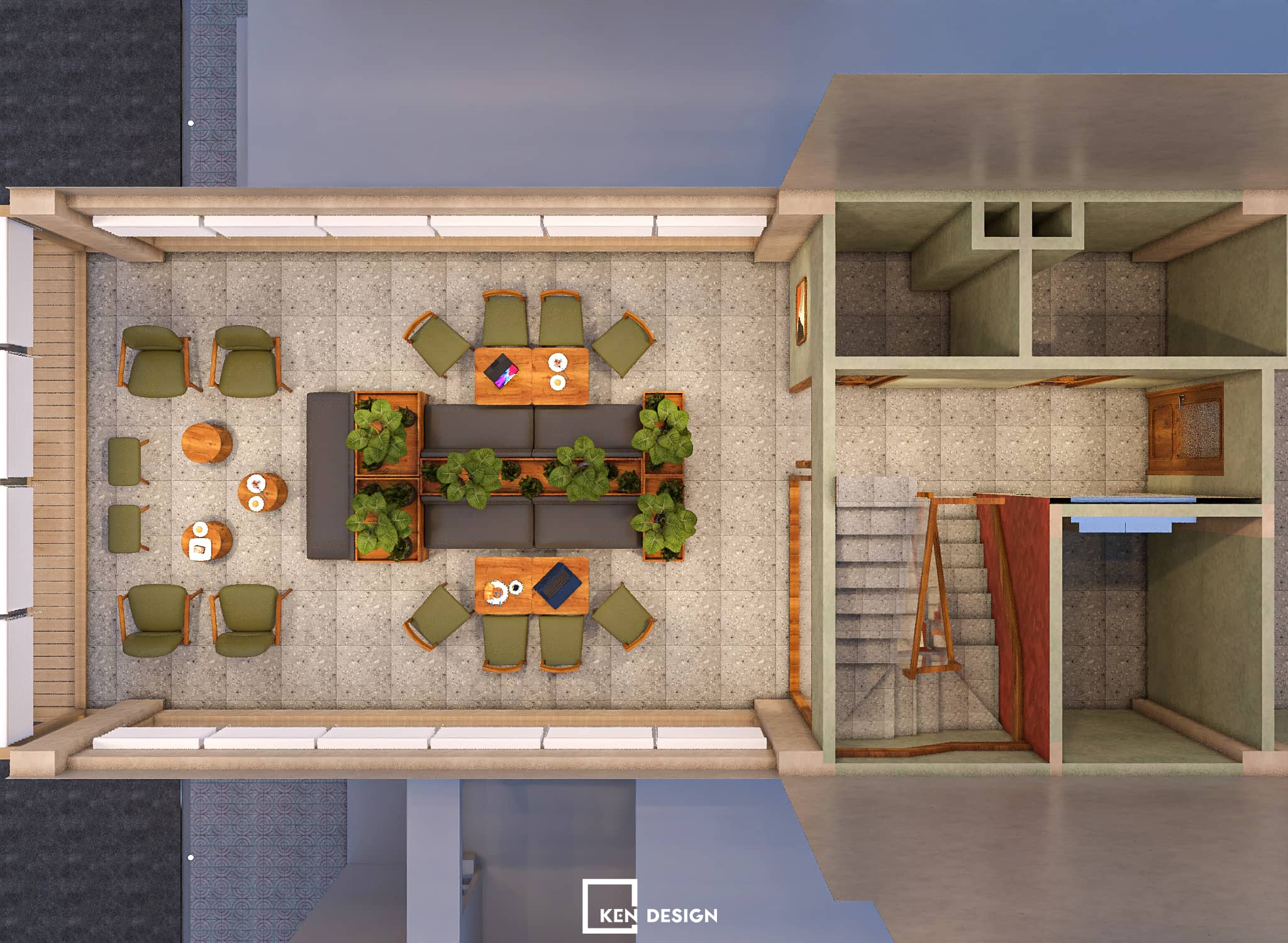 The design of WIN Lucky coffee & tea in Vietnam