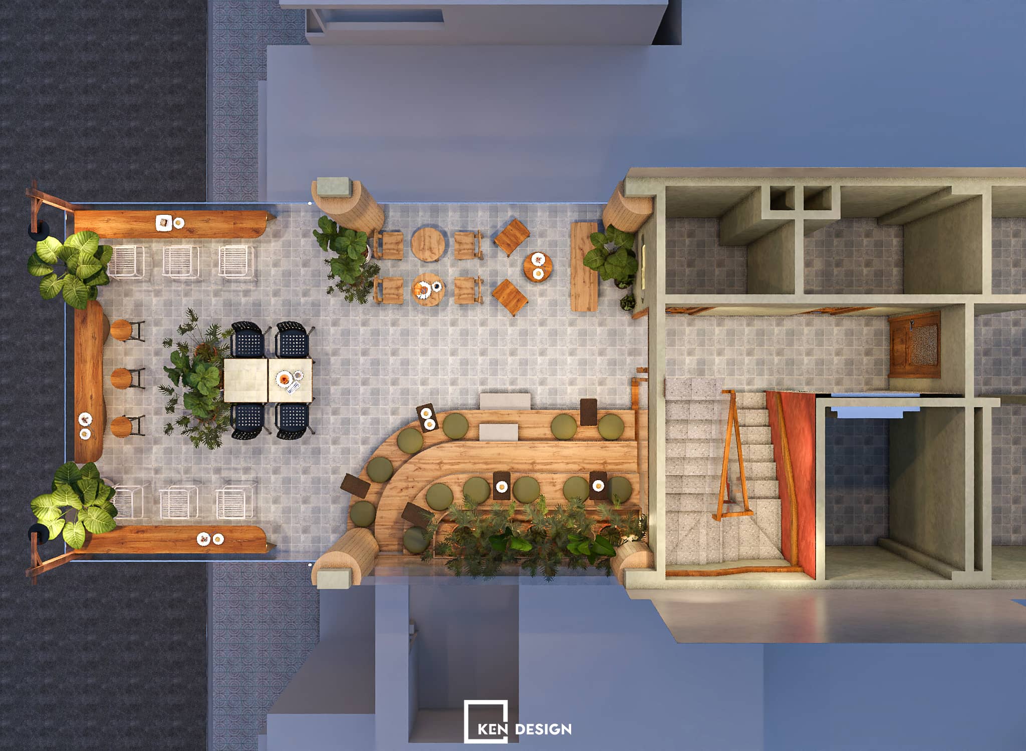 The design of WIN Lucky coffee & tea in Vietnam