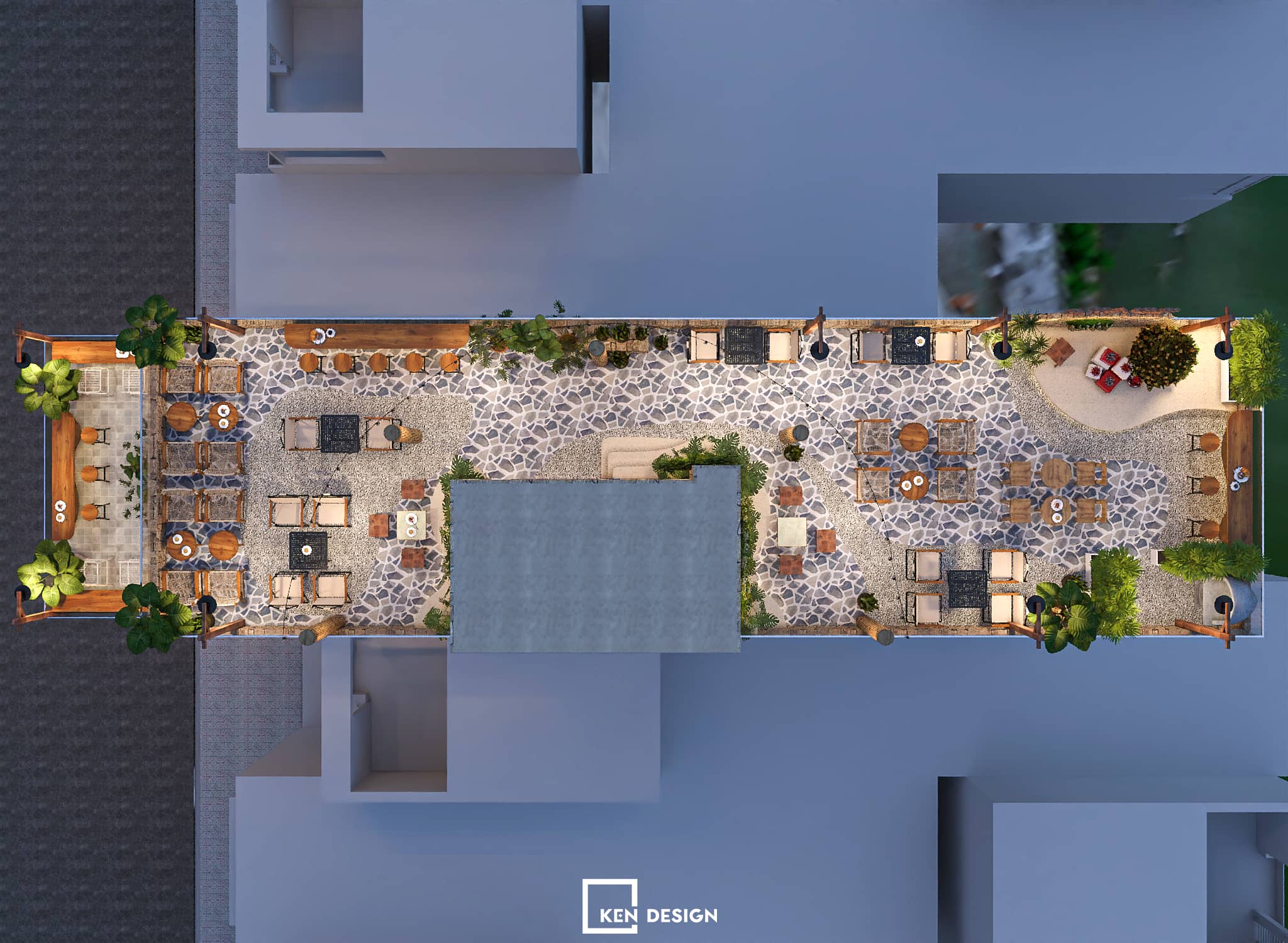 The design of WIN Lucky coffee & tea in Vietnam