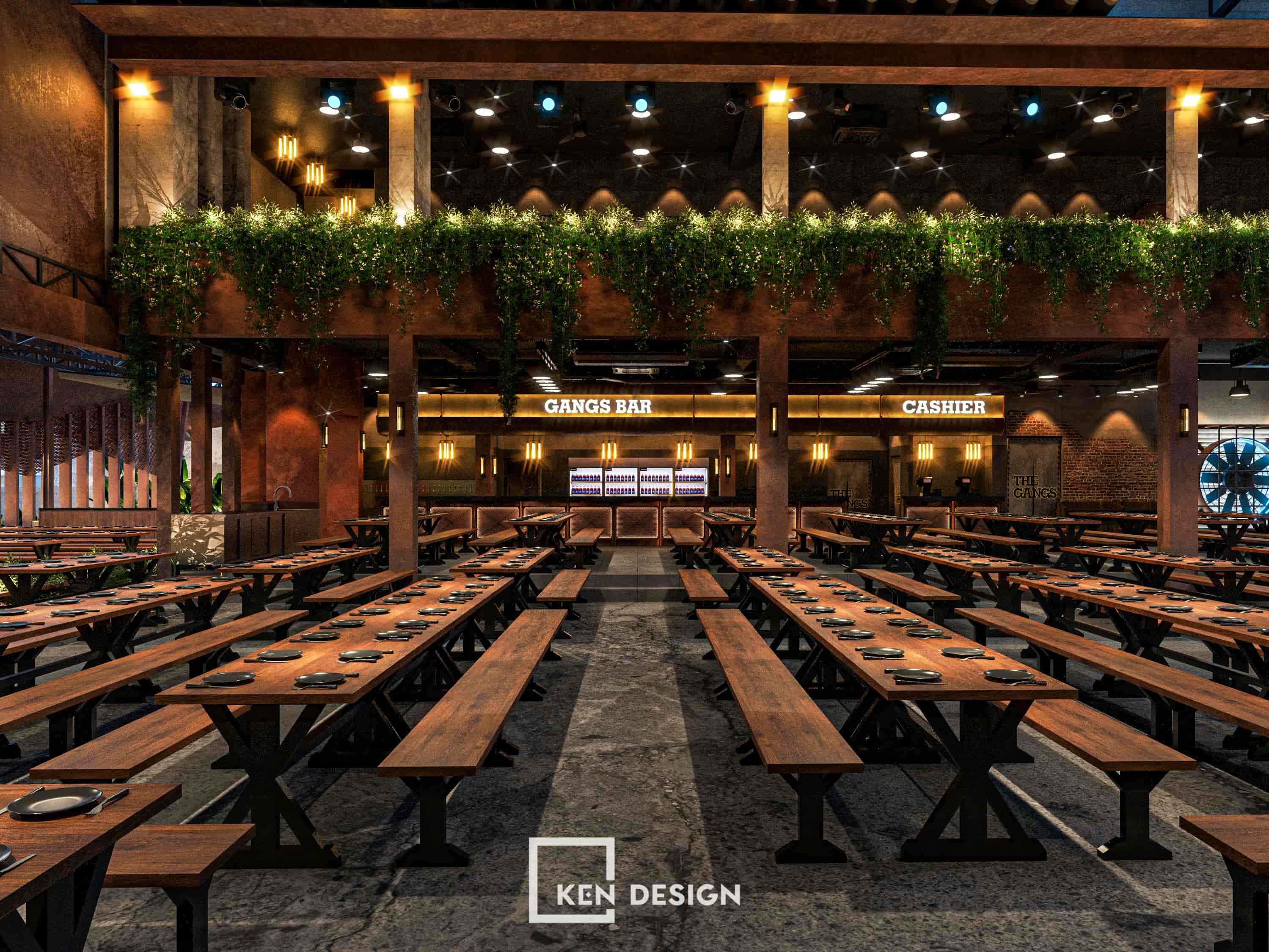 The design project of The Gangs Airport Restaurant