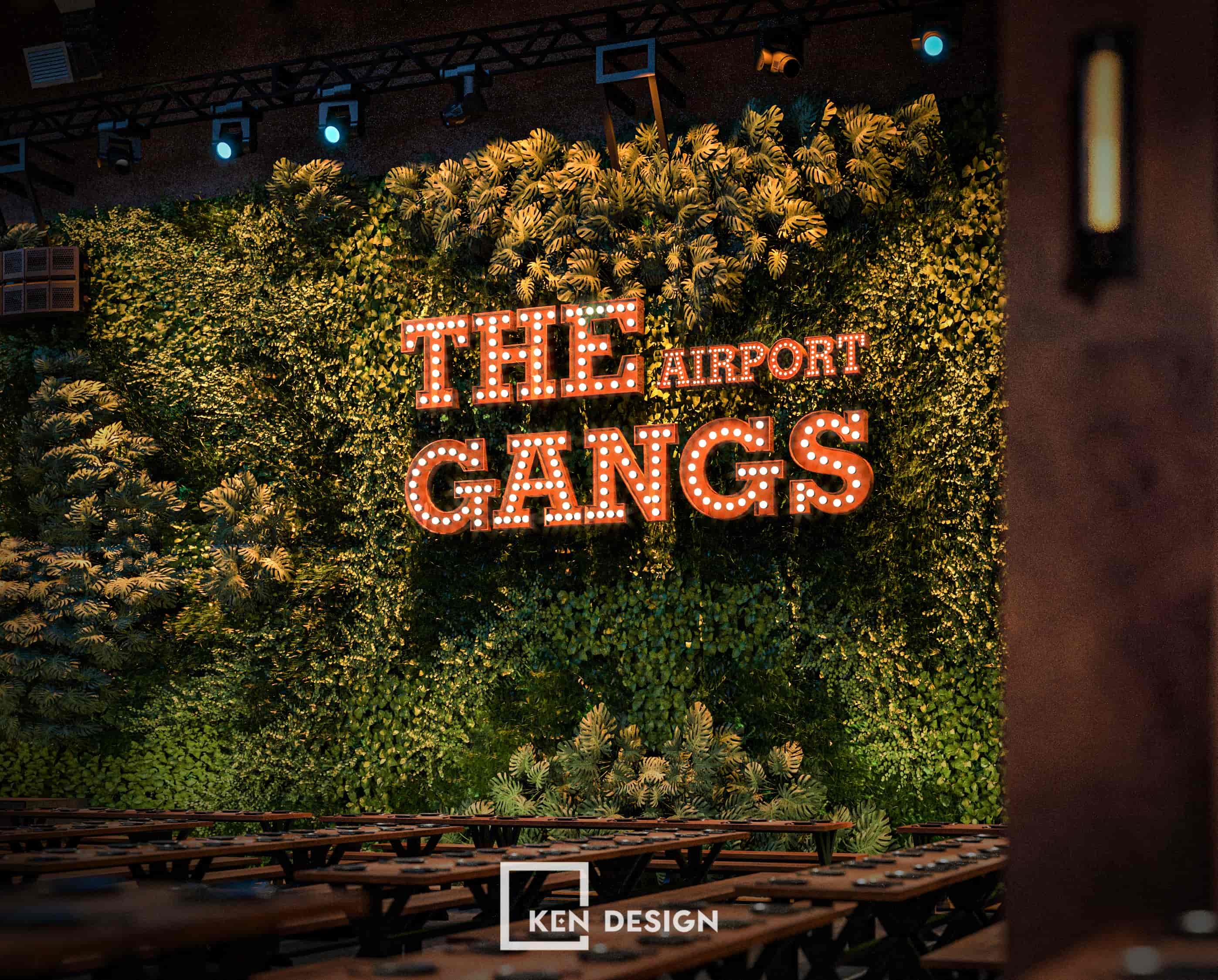 The design project of The Gangs Airport Restaurant