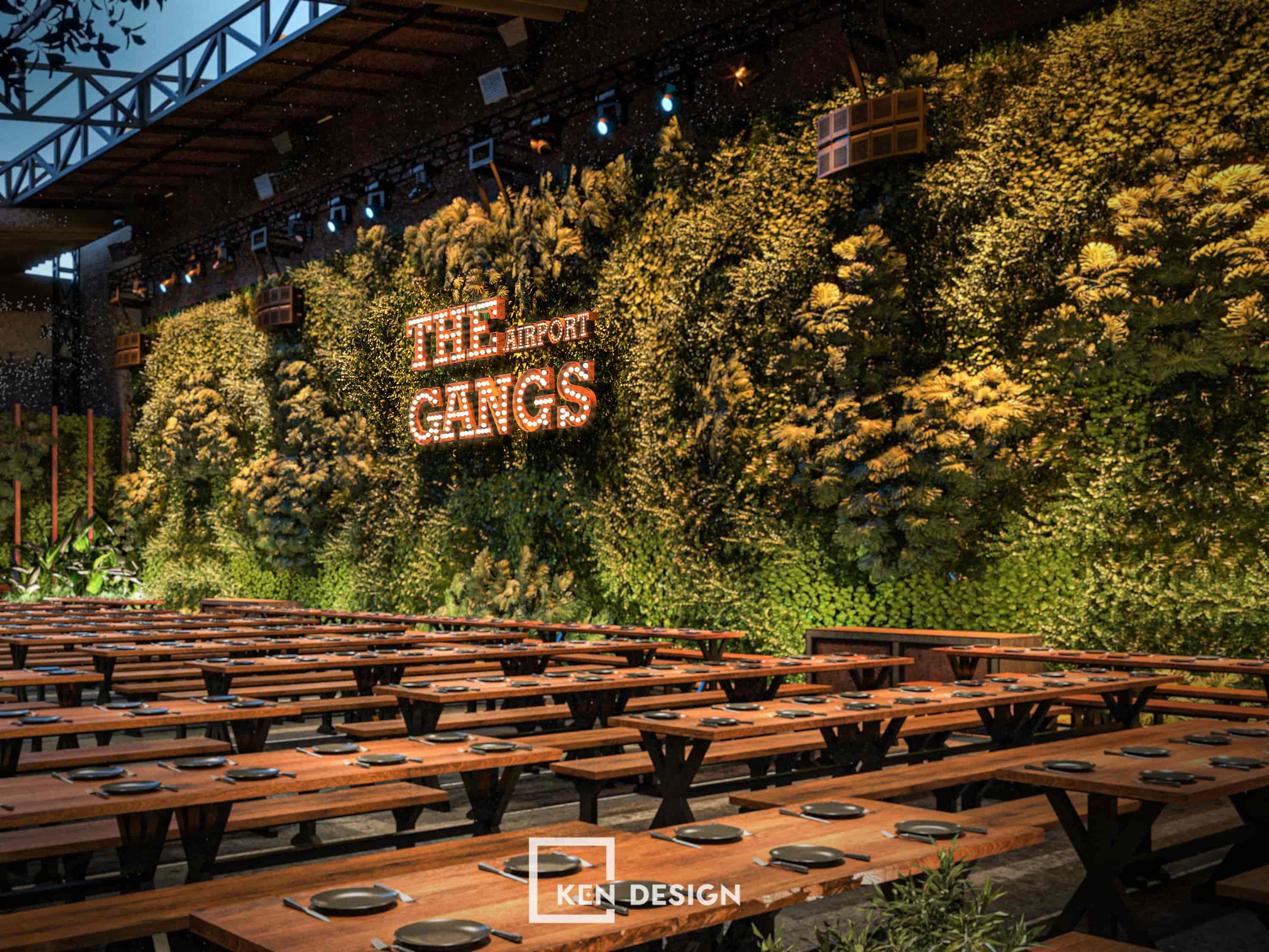 The design project of The Gangs Airport Restaurant