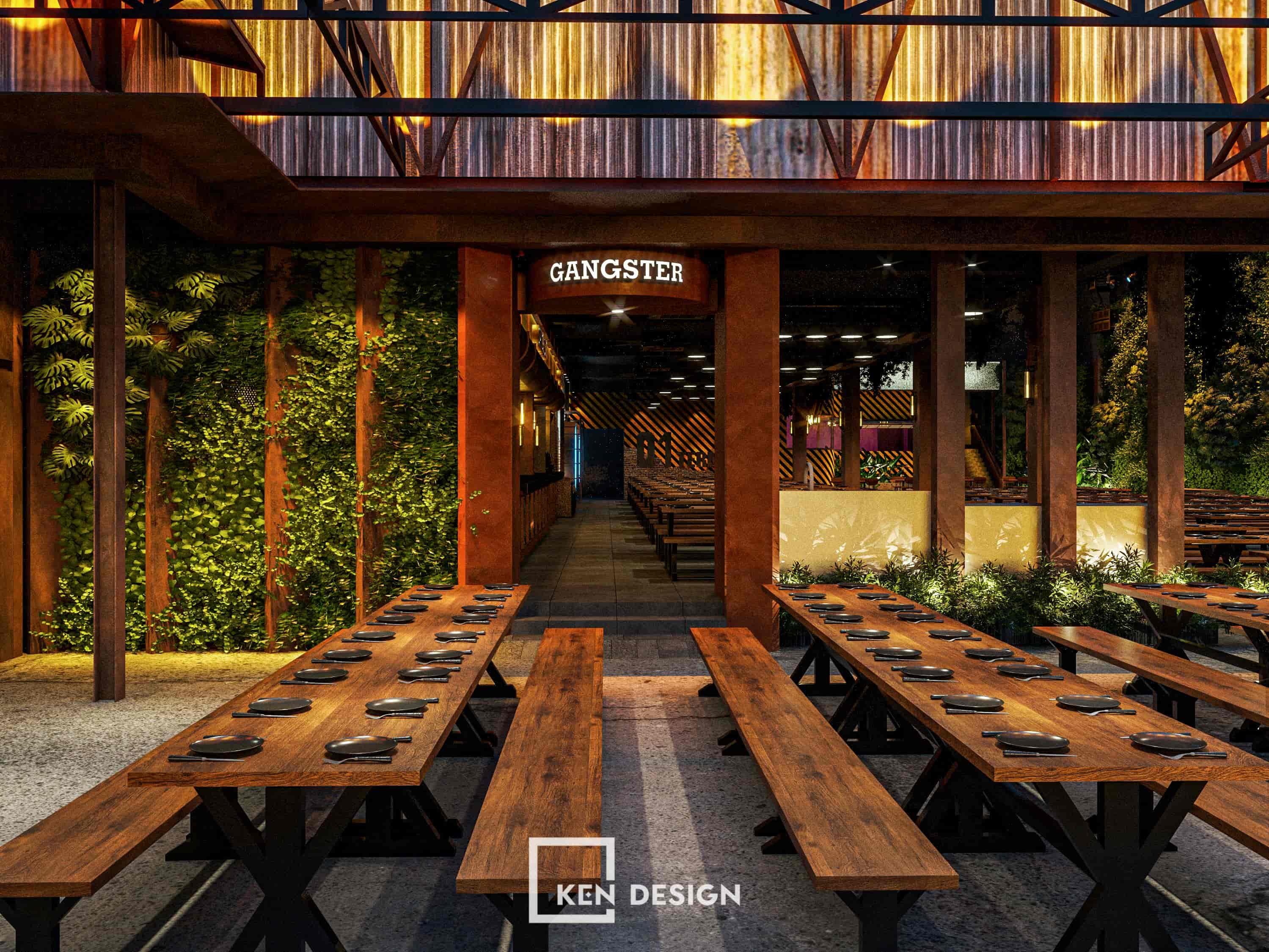 The design project of The Gangs Airport Restaurant