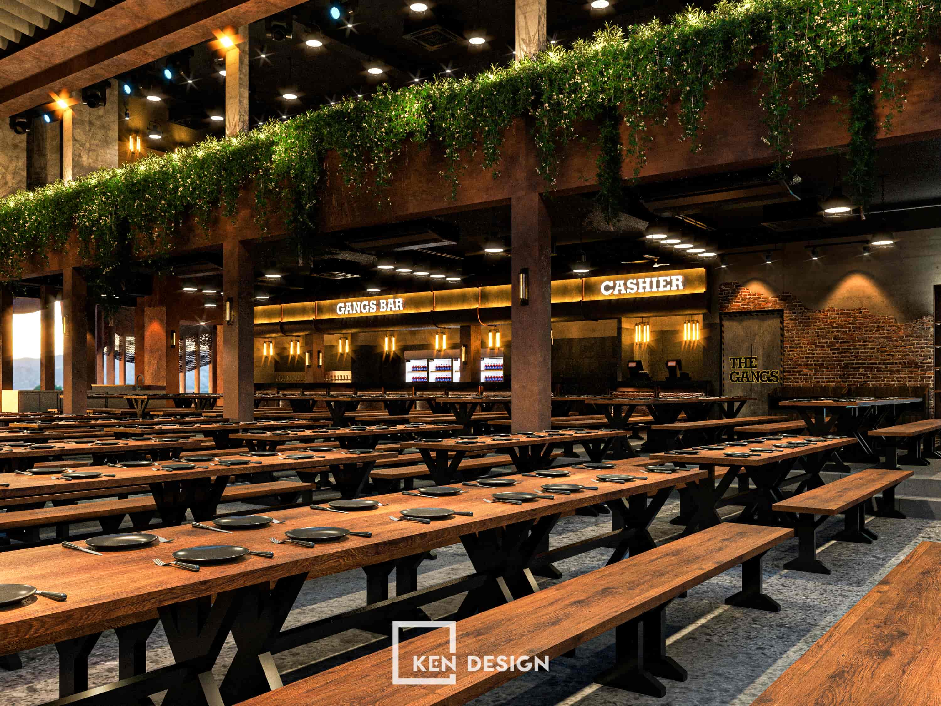 The design project of The Gangs Airport Restaurant