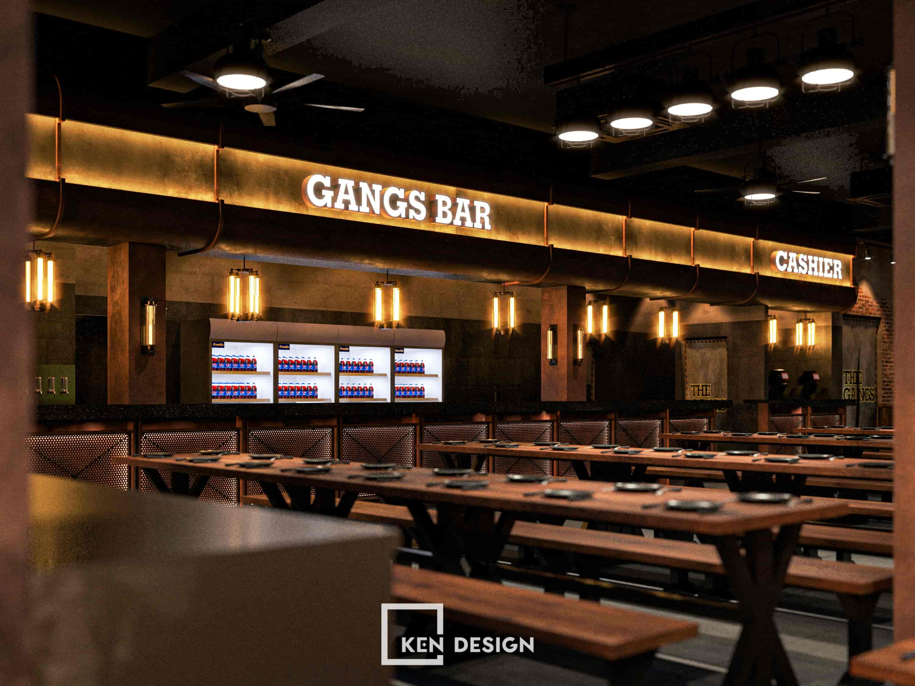 The design project of The Gangs Airport Restaurant