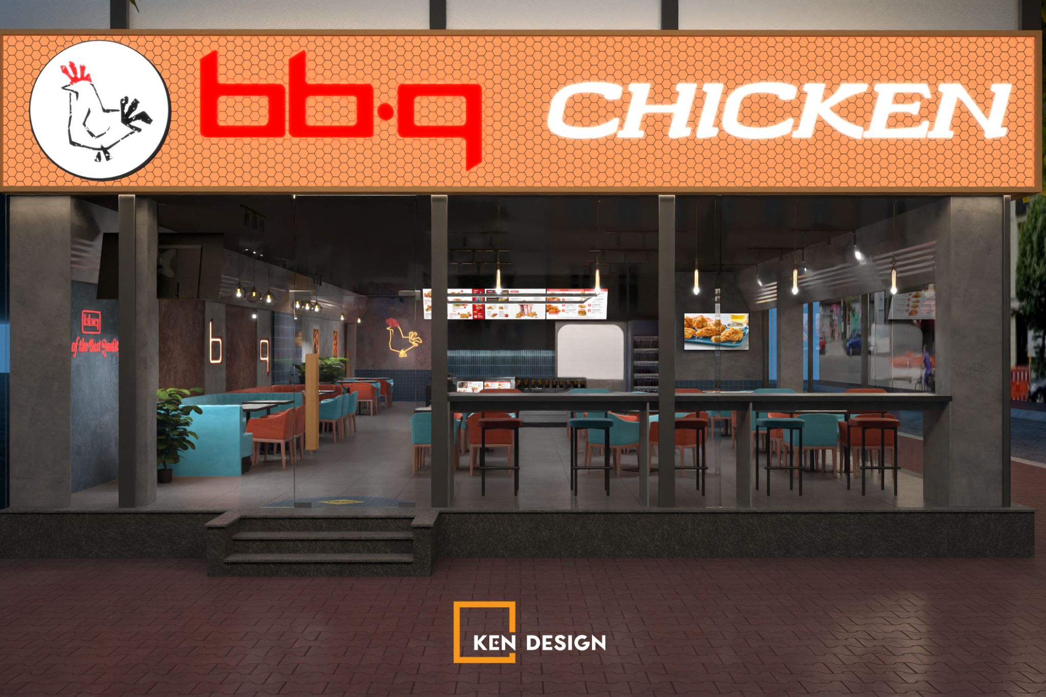 the Design of BBQ Chicken Hai Duong Restaurant