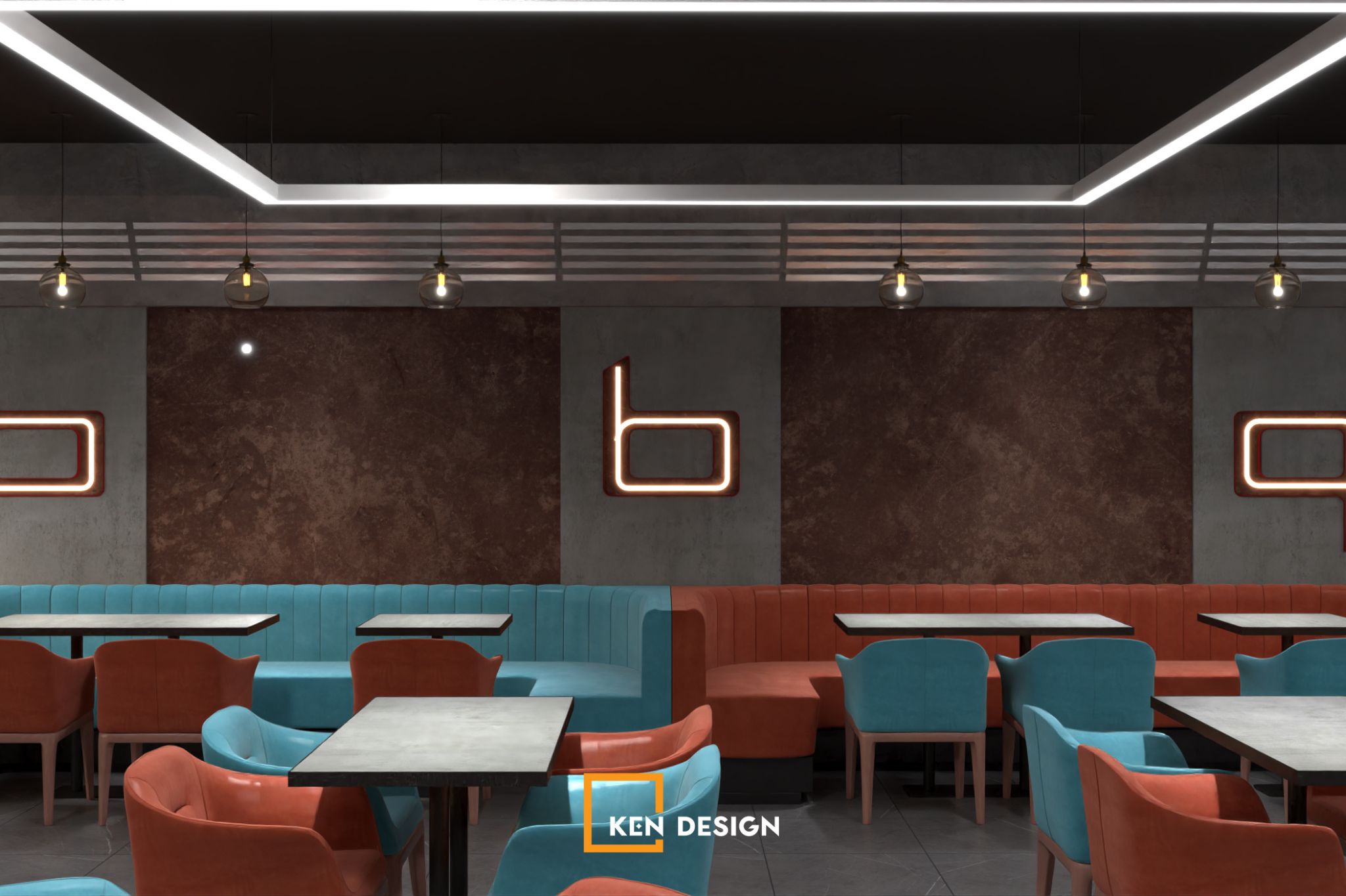 the Design of BBQ Chicken Hai Duong Restaurant