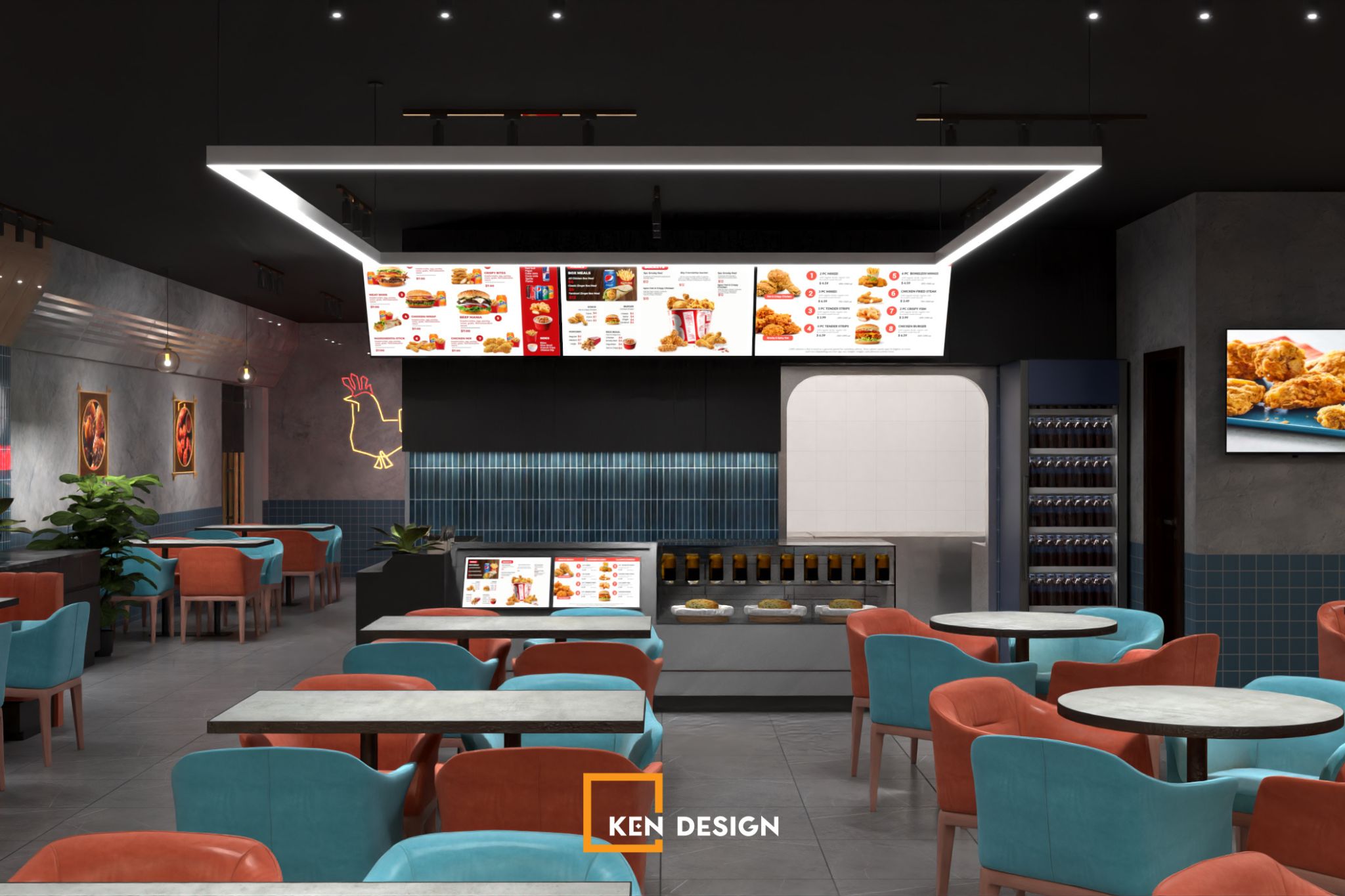 the Design of BBQ Chicken Hai Duong Restaurant