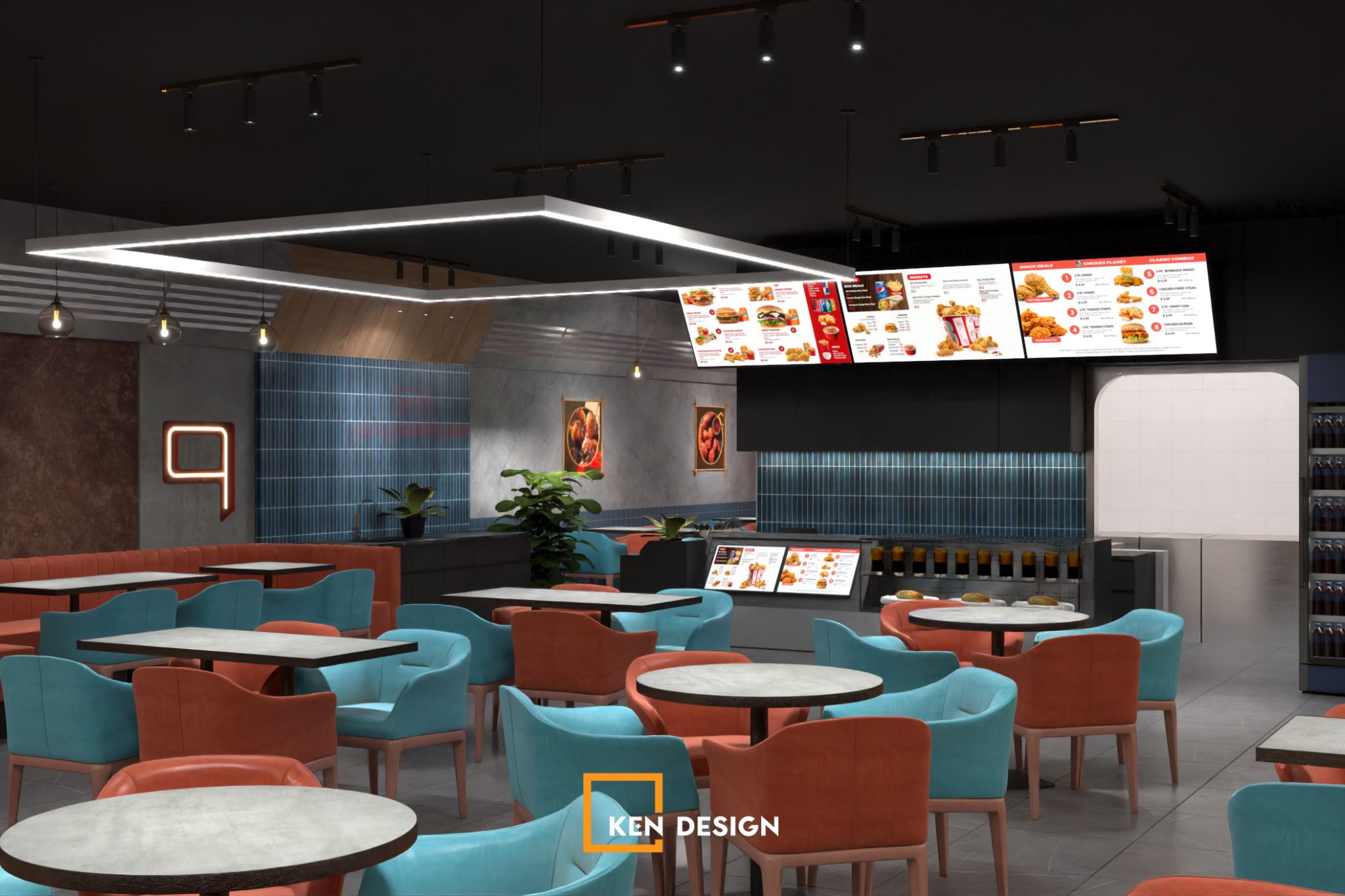 the Design of BBQ Chicken Hai Duong Restaurant