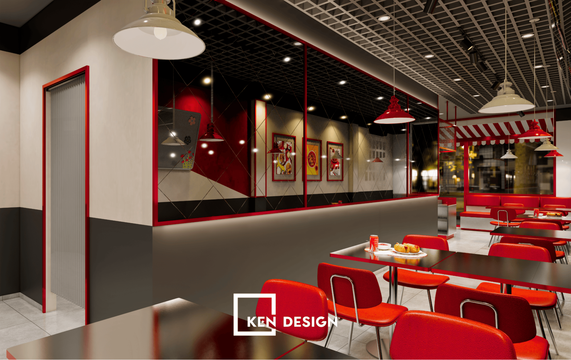Mạnh Chicken restaurant design